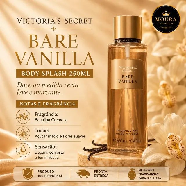 Body Splash Bare Vanilla Victoria?s Secret Original 250ml - Foto 3