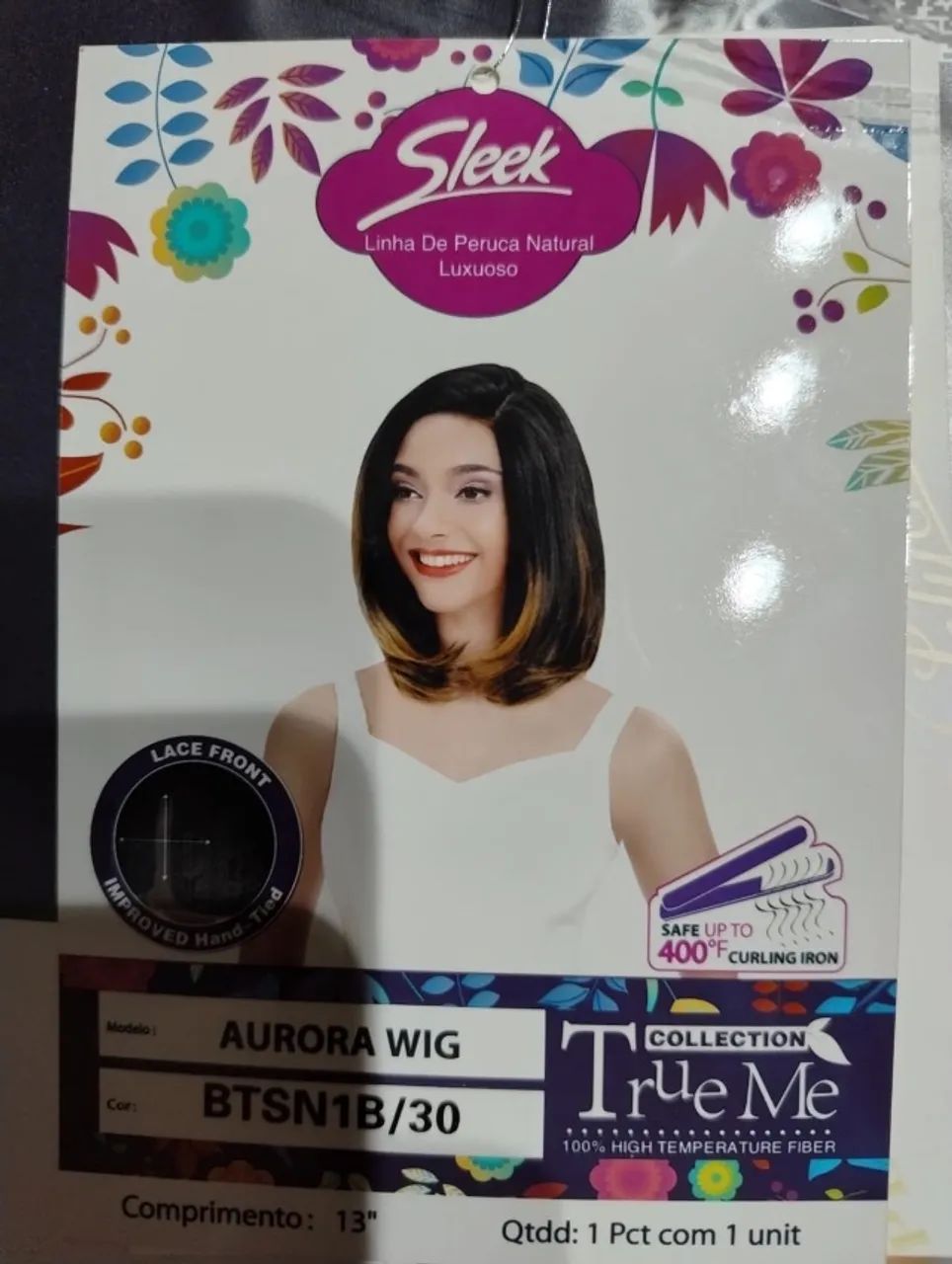 Linha de Peruca Natural Luxuosa