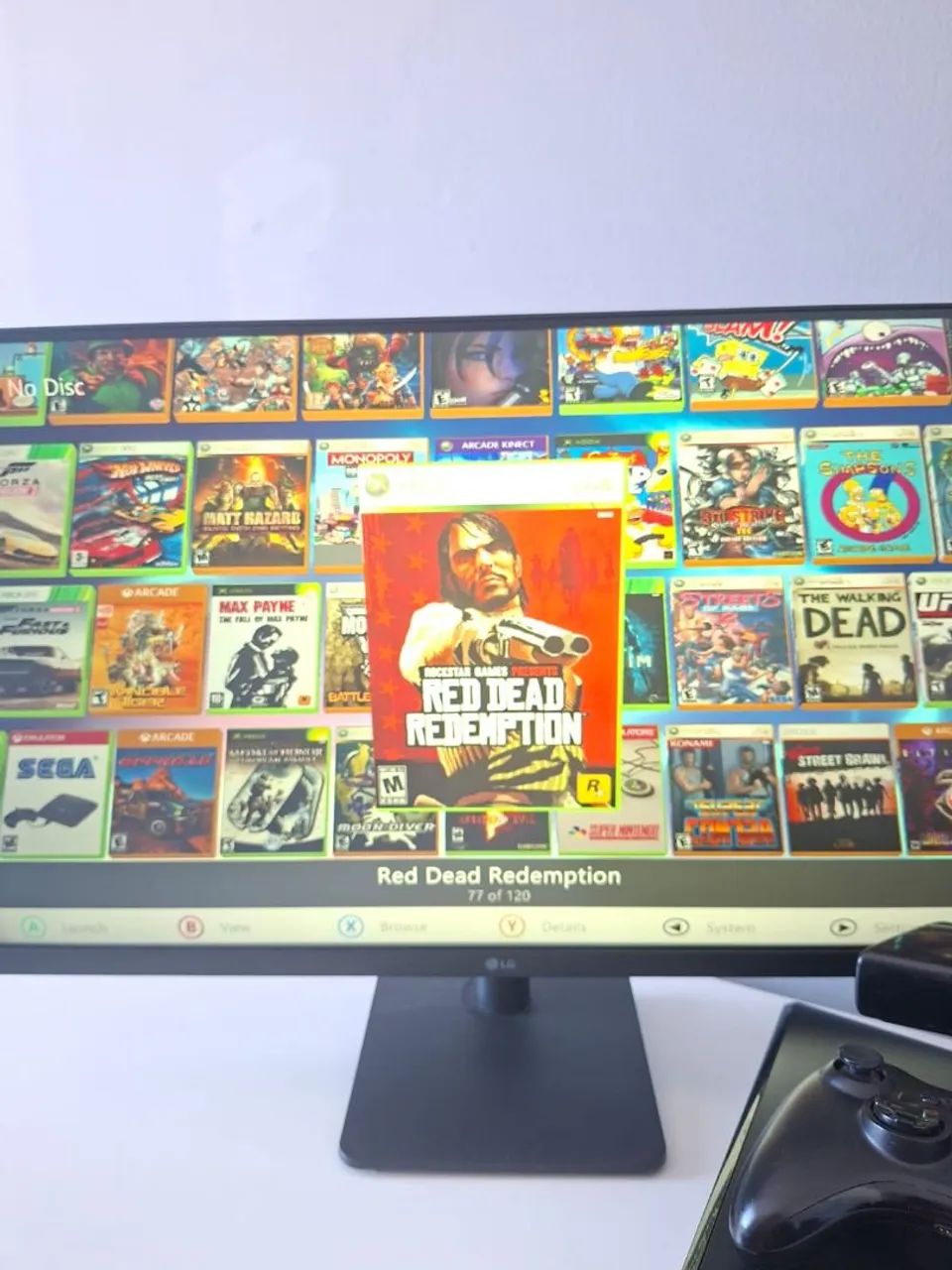 Xbox 360 completo 2 controles originais e Kinect +100 jogos - Foto 5