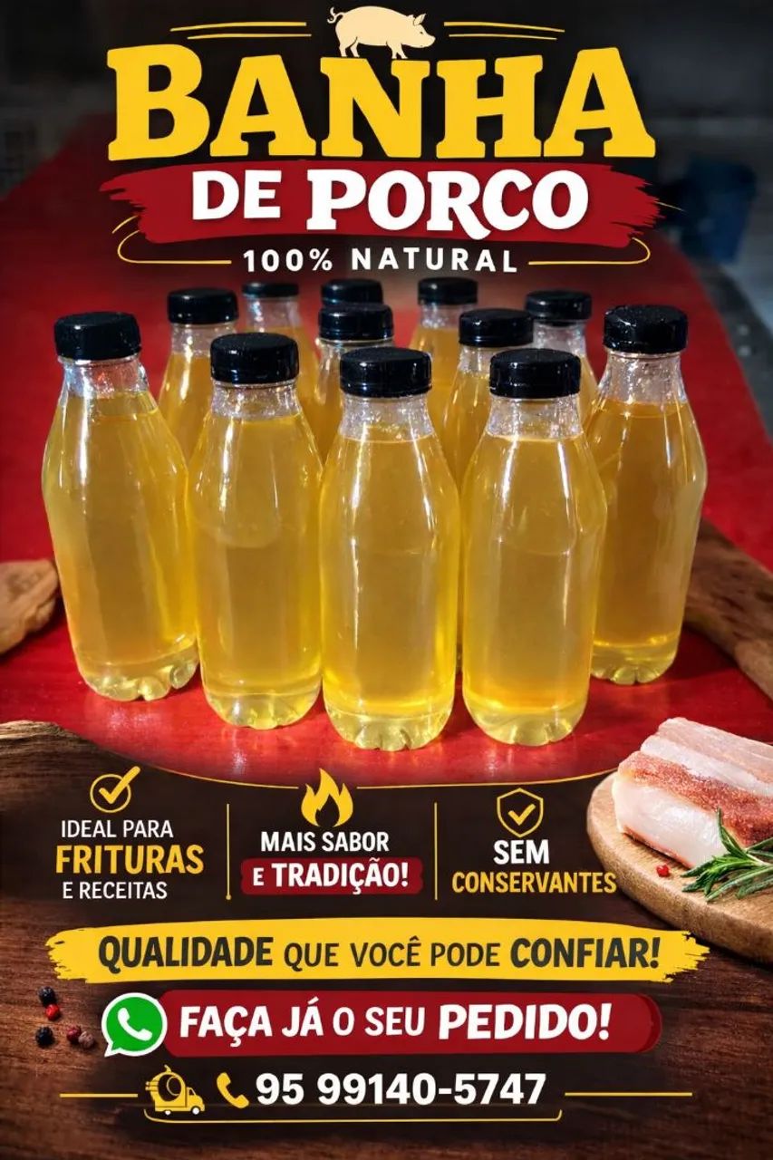 Gordura/banha de porco 