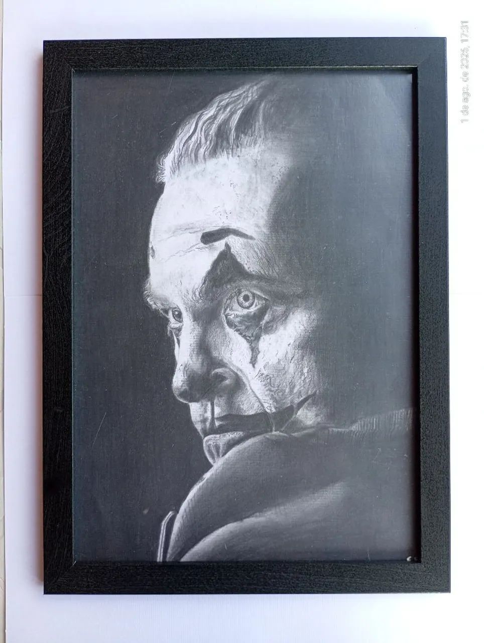Desenho/quadro realista Coringa de Joakin Phoenix