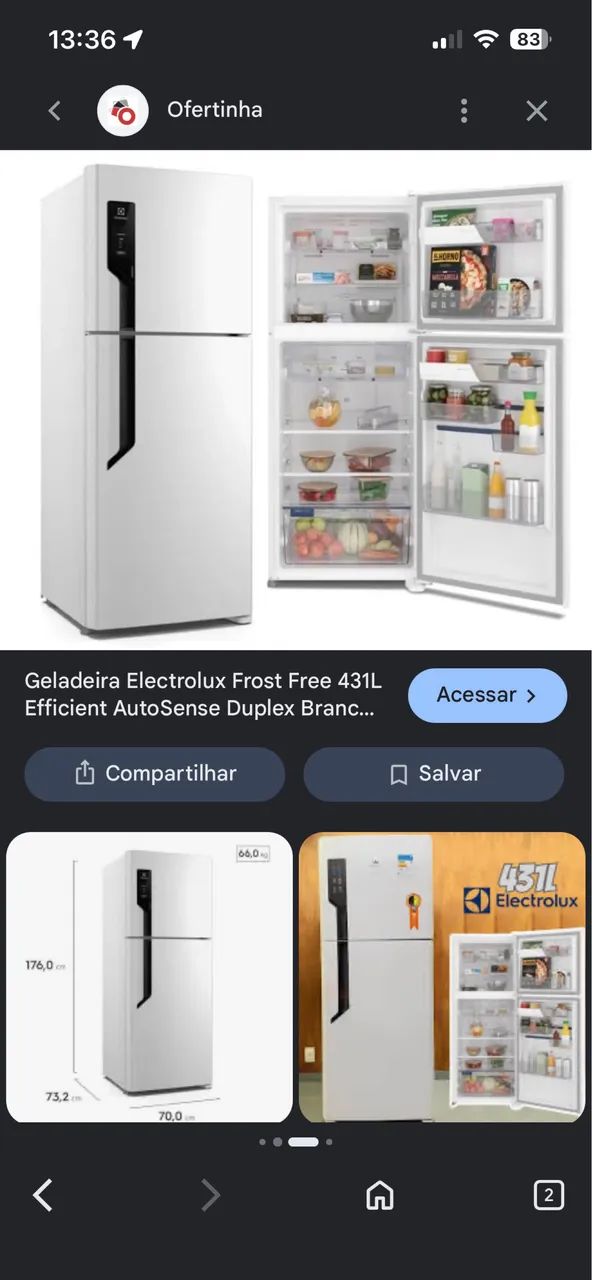 Vendo geladeira 