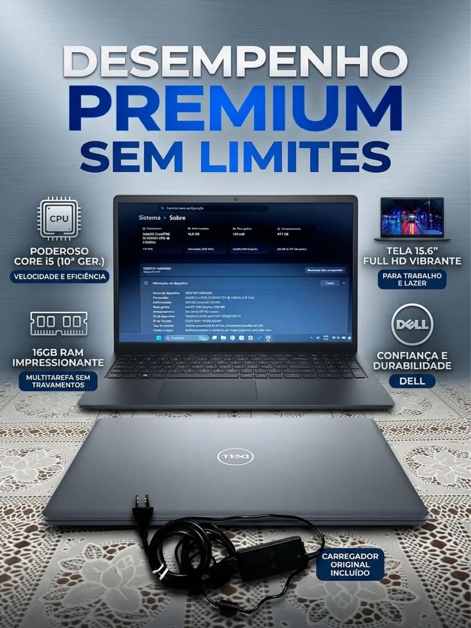 Notebook Dell Inspiron 15 | Intel Core i5 11ª Gen | 8GB RAM | SSD | Windows 11 - Foto 5