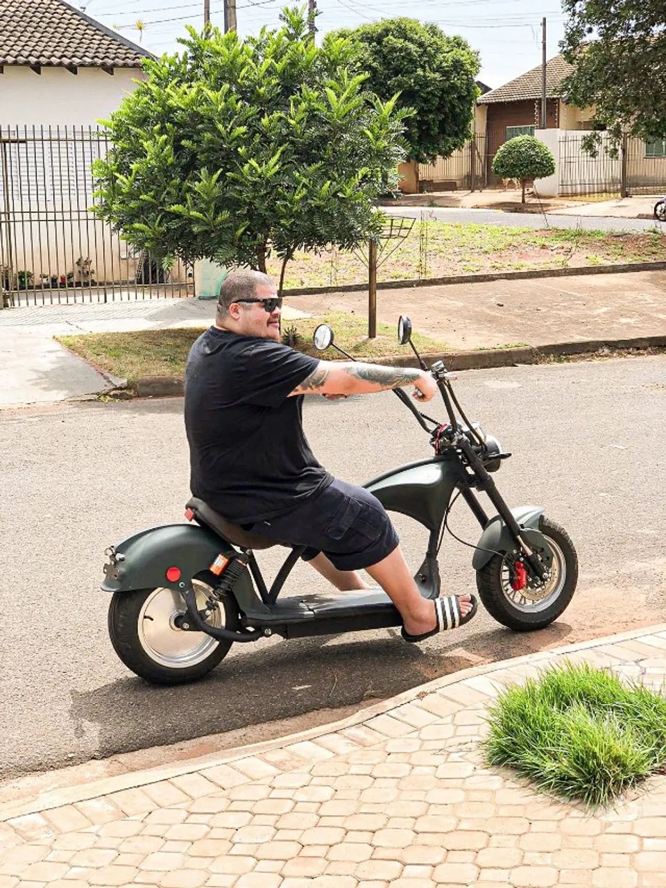 Scooter Elétrica Estilo Harley Davidson CHOPPER BEAR - Foto 2