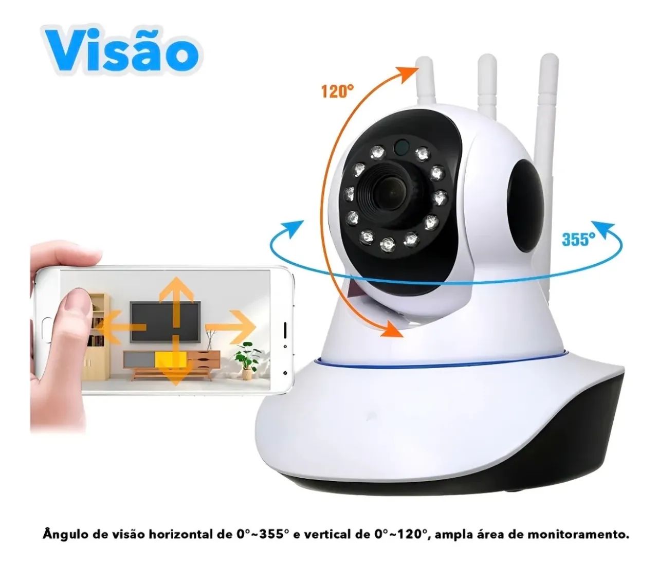 Câmera WI-FI babá eletrônica - Foto 4