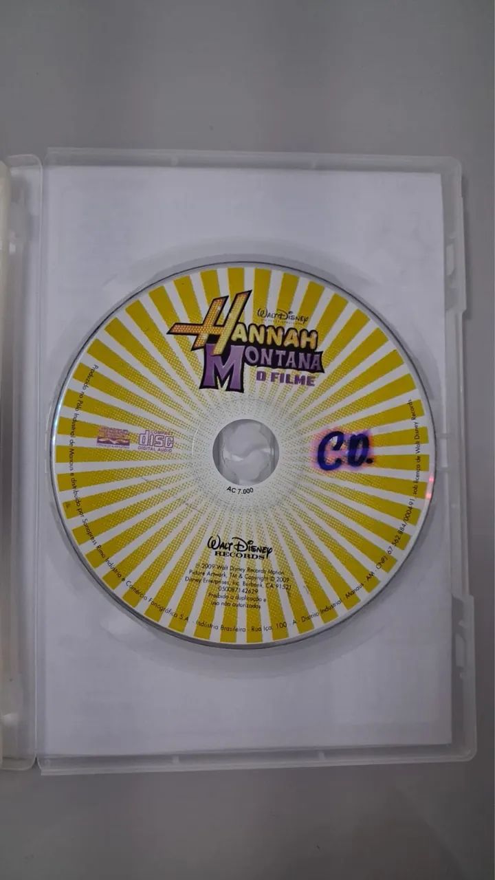 hannah montana o filme miley cyrus cd e dvd (leia descrição) - Foto 2