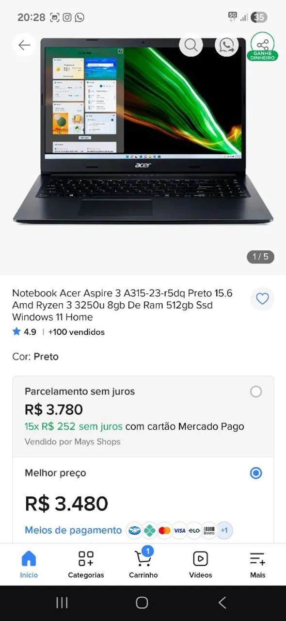 Notebook ACER