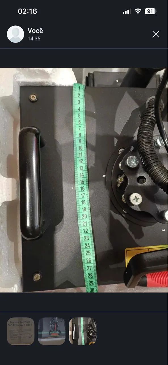 Prensa térmica sublimação 8 em 1 plana  - Foto 5