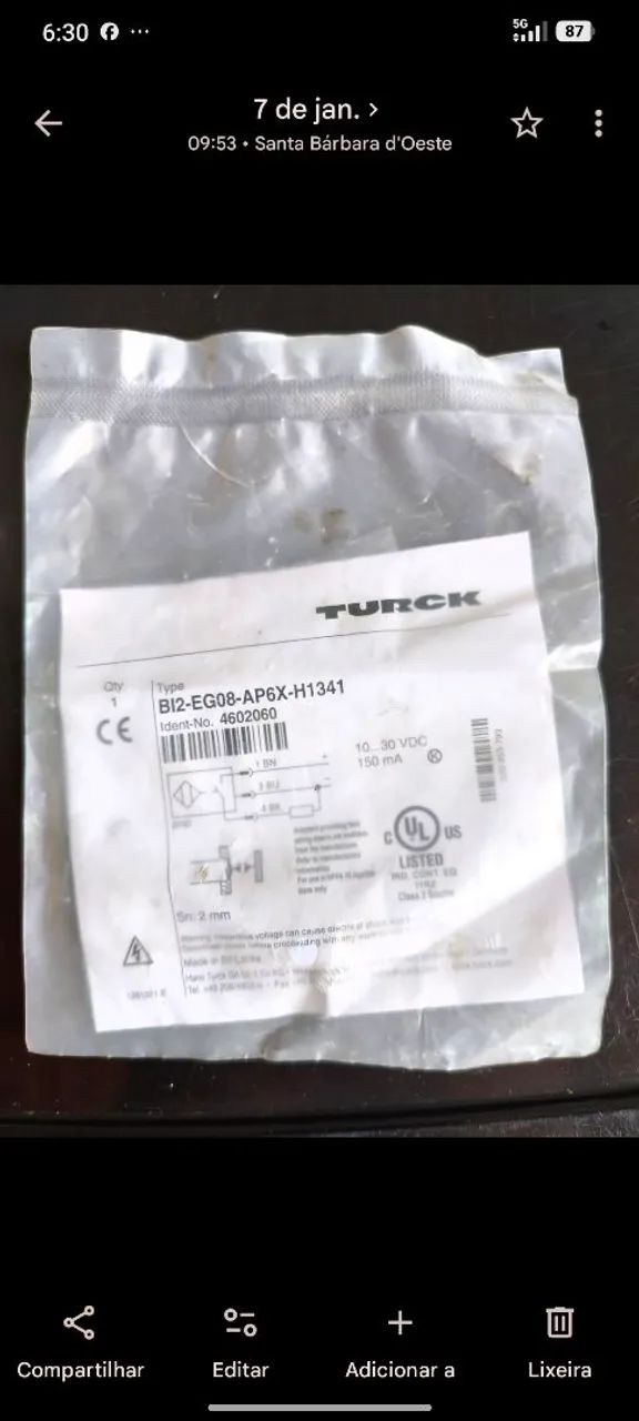 Sensor óptico.