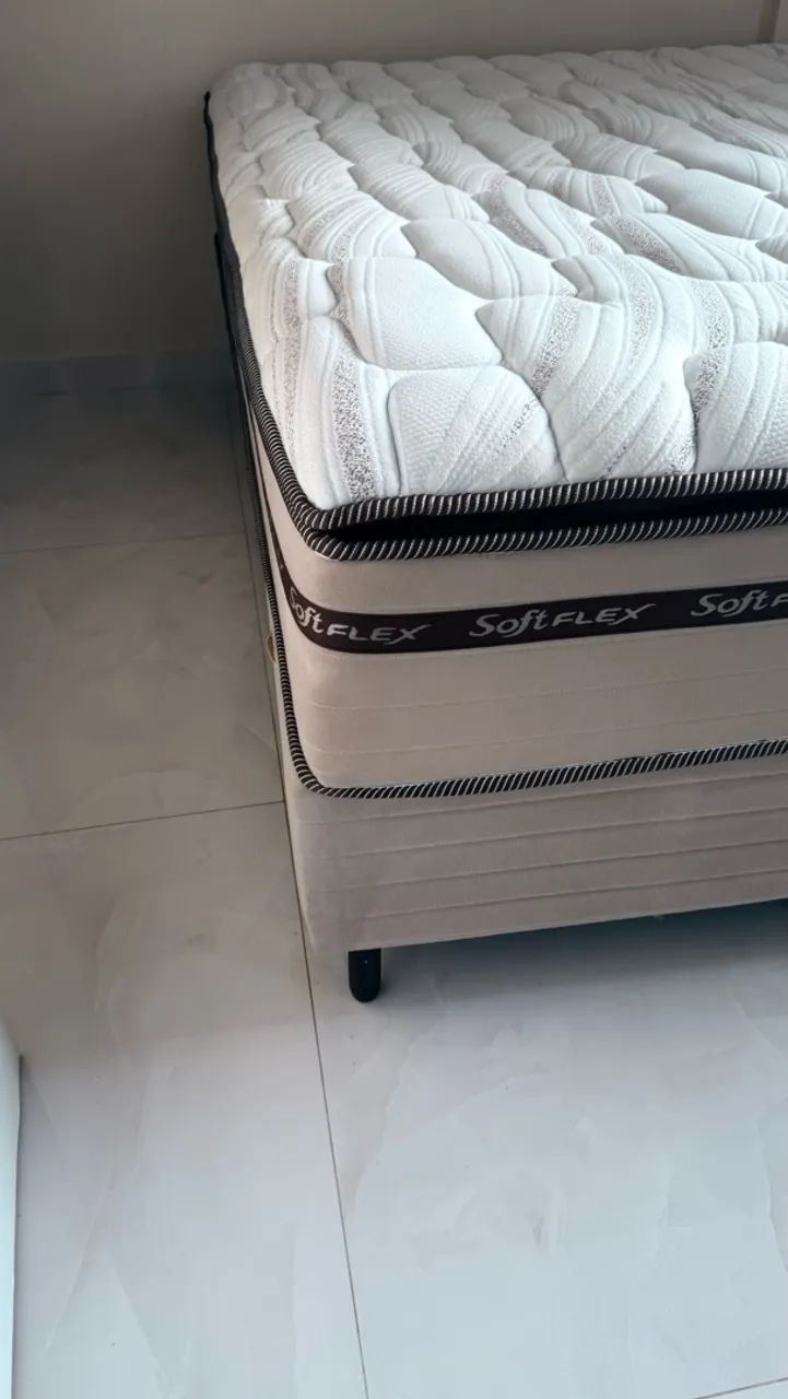 ? VENDE-SE CAMA QUEEN - ESTADO DE NOVA!  - Foto 5