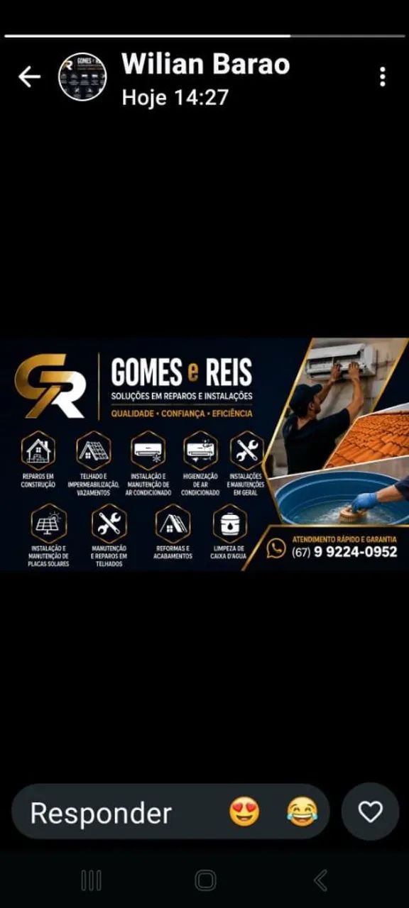 Higienizacão de ar-condicionado  e reparos