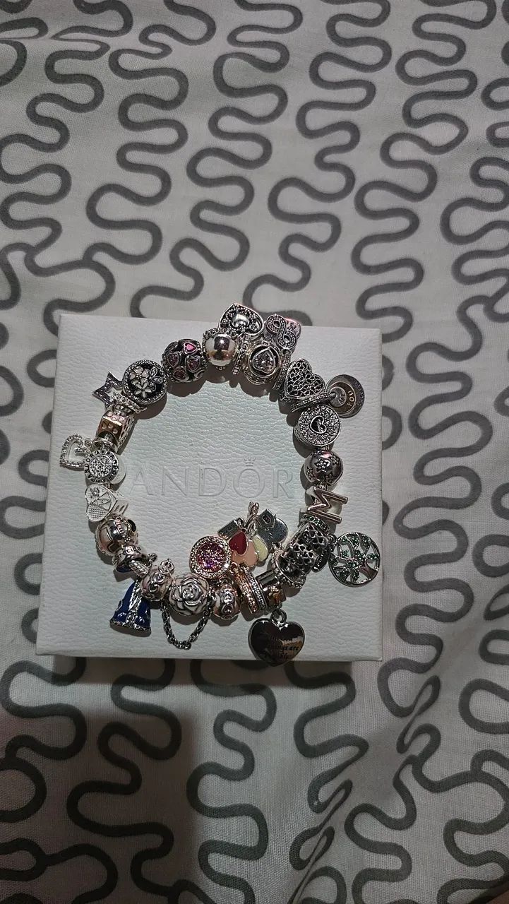 Pulseira Pandora de prata - Foto 2