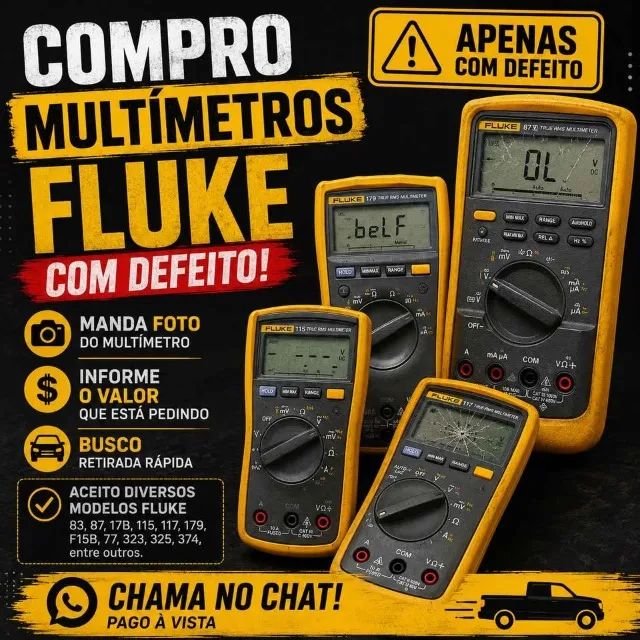 multimetro fluke com defeito eu c0mpr0