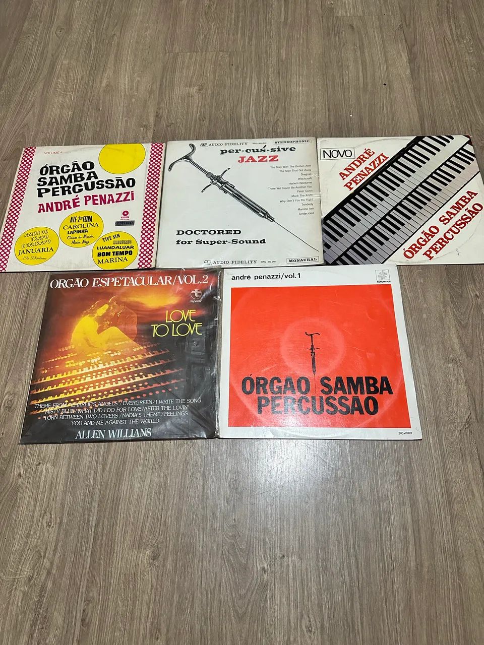 Discos de Vinil - Coleção Orgão, Samba e Percussão 