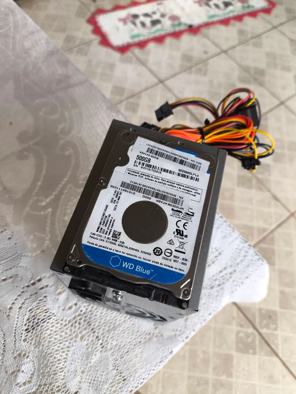 Fonte para Pc 230w + HD de notebook 500gb - Foto 4