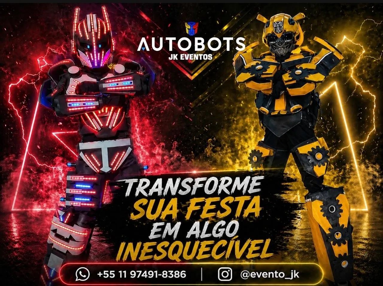 Robôs para animar sua festa 