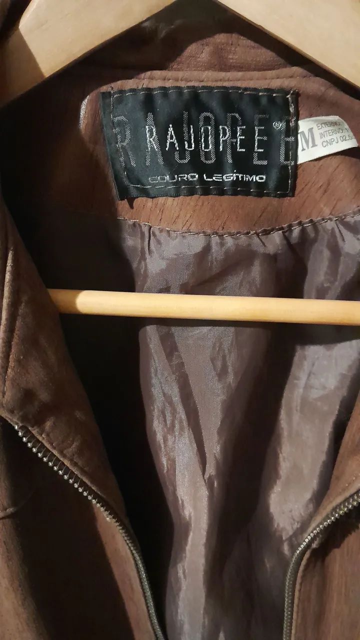 Jaqueta Couro Legítimo Rajopee Tamanho M  - Foto 5