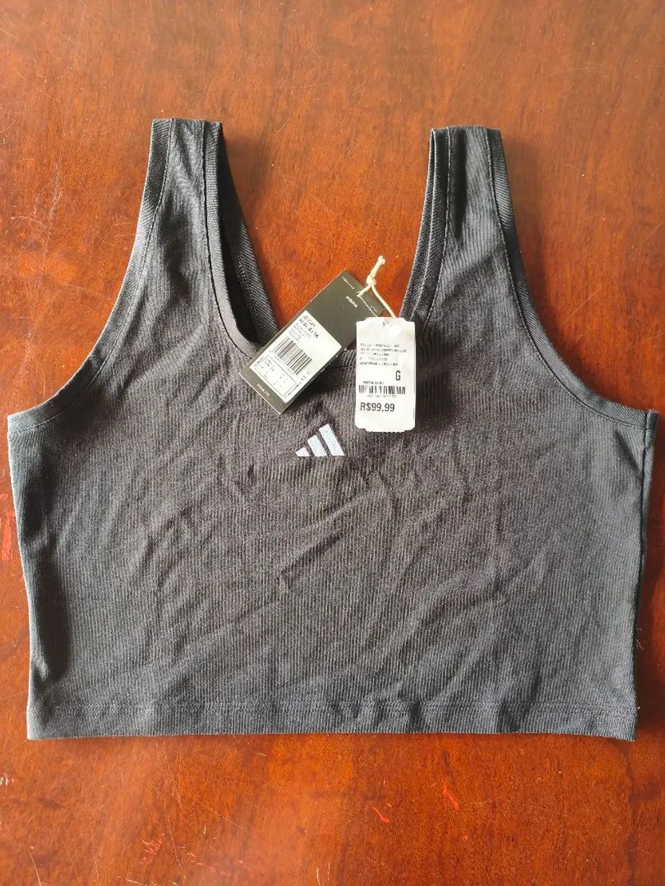 Blusa Cropped Feminina adidas Small Logo - Foto 3