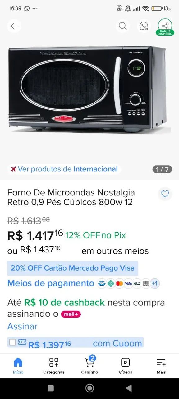 Microondas Philco Semi Novo cuida baixei preço  - Foto 2