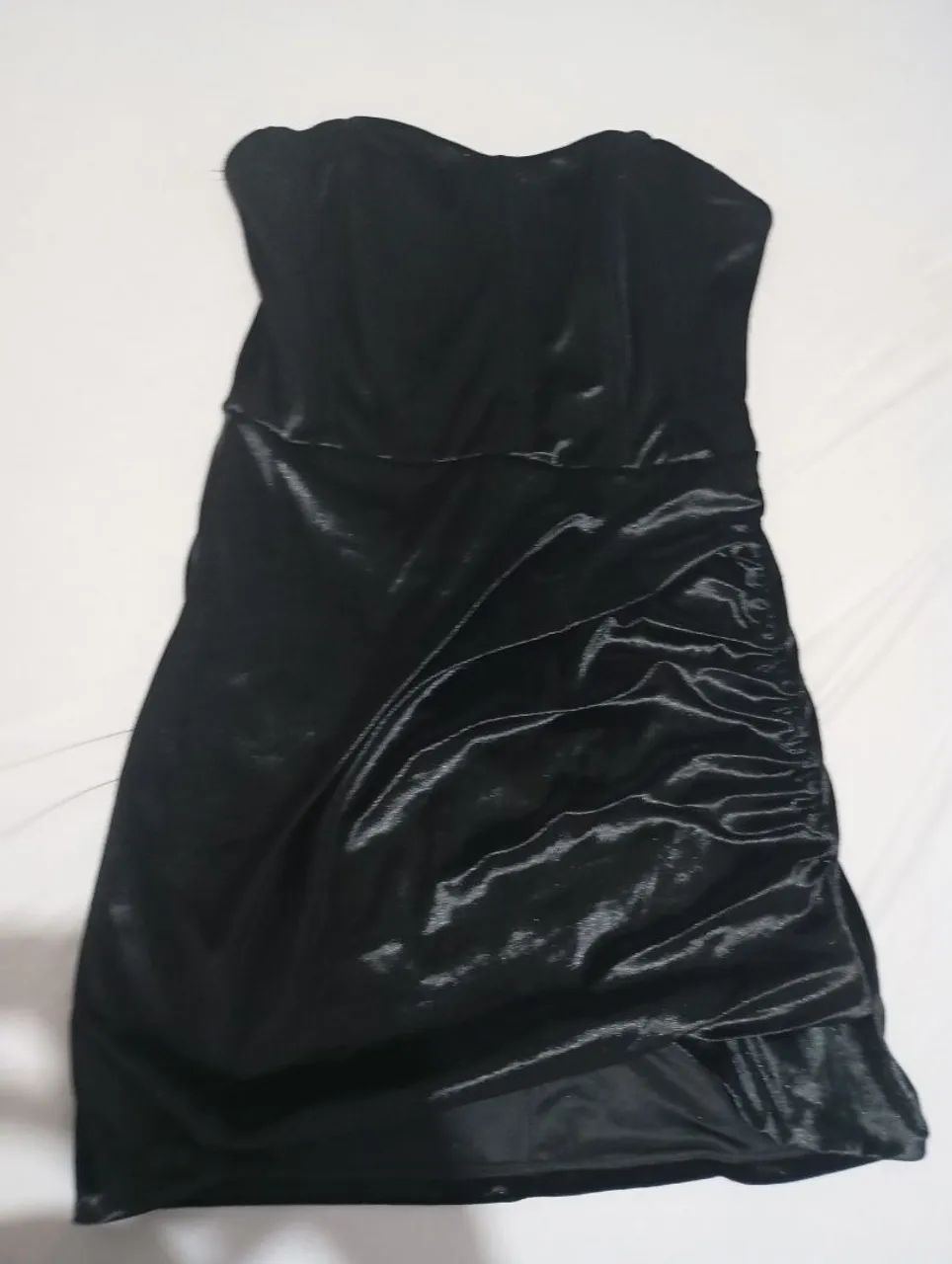Vestido mini veludo tomara que caia Renner Tam.M - Foto 3