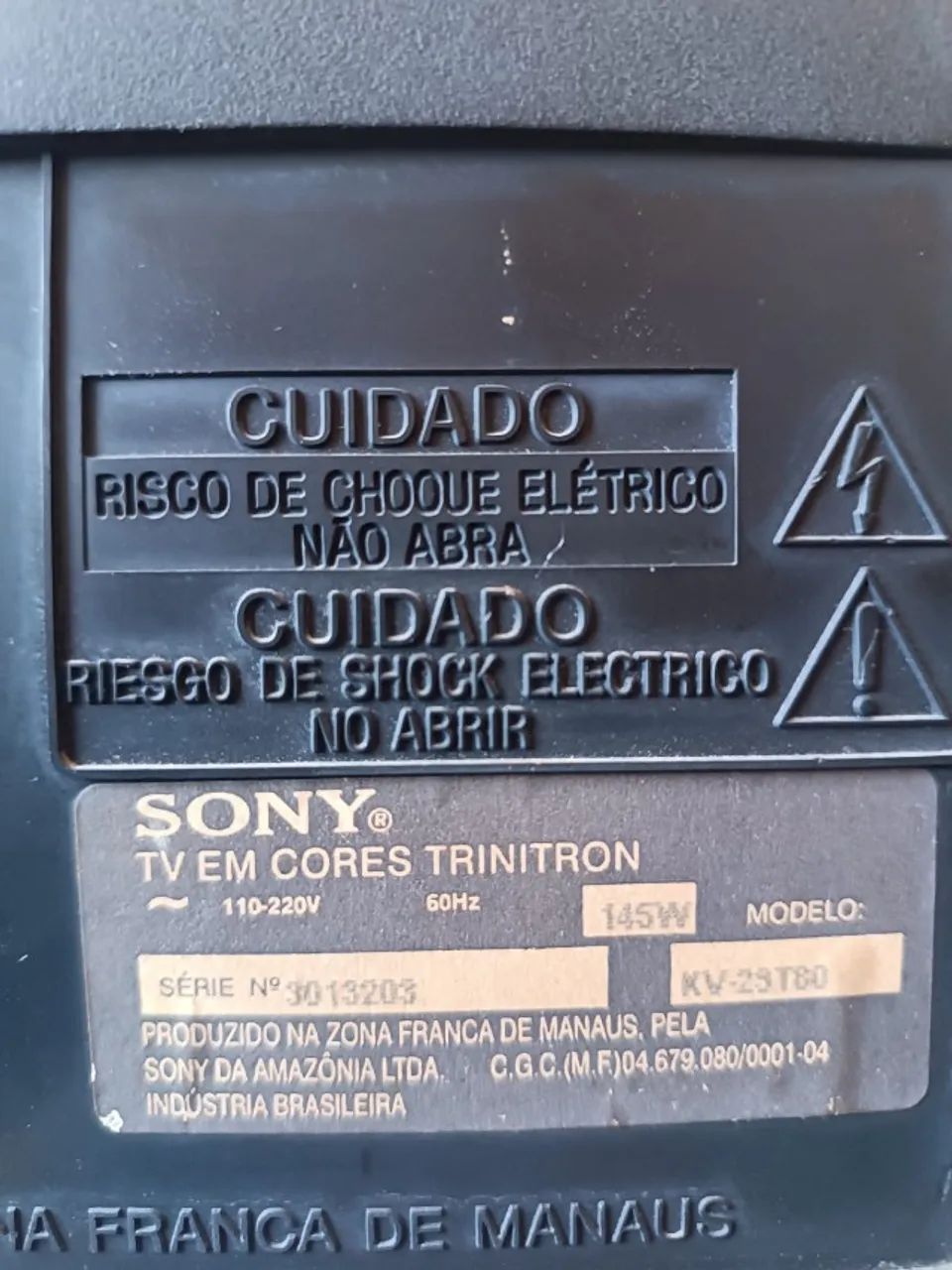 TV Sony Trinitron 29" com entrada S-Video e Composto - Foto 4