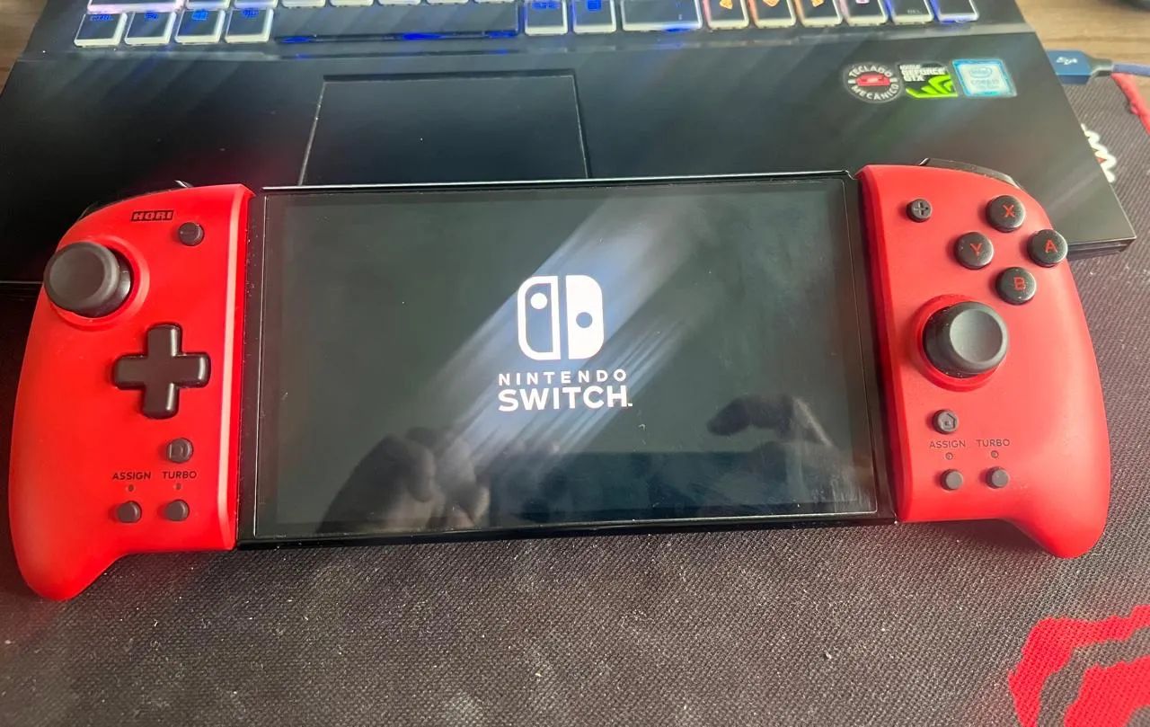Nintendo Switch OLED desbloqueado com acessórios - Foto 4