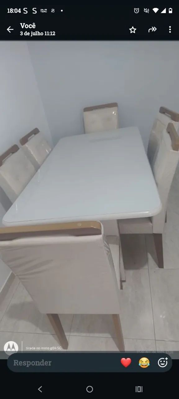 mesa de jantar nova 6 cadeira - Foto 2