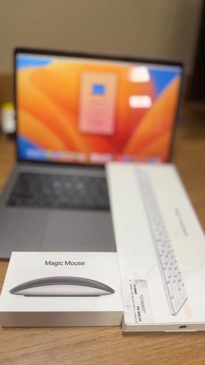 MacBook Pro 2017 - R$ 3.200 - teclado e mouse Apple  - Foto 4