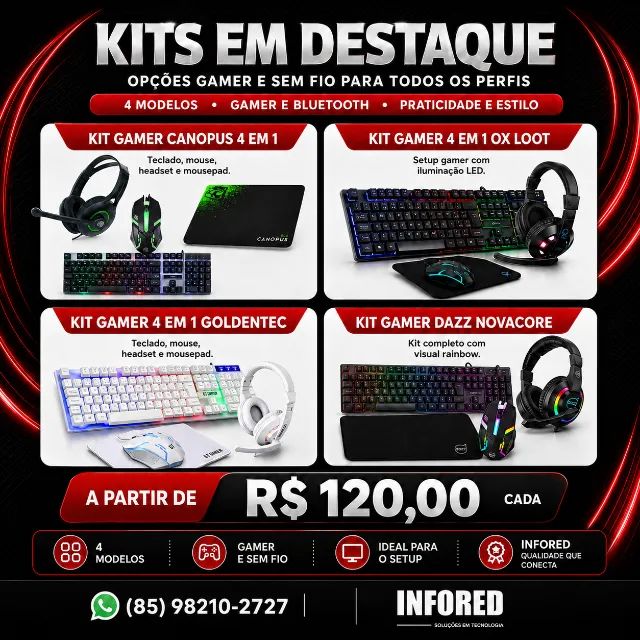 Kits Gamer em Destaque