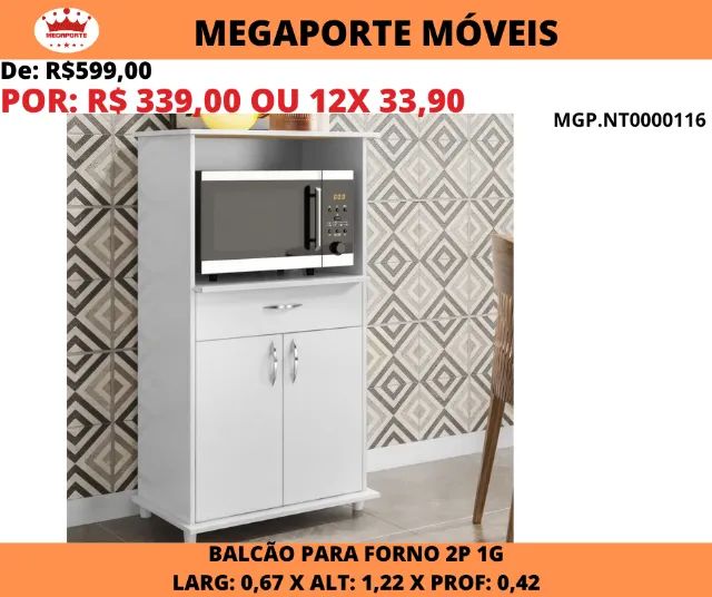 Balcão para Forno/Micro-Ondas - Foto 2