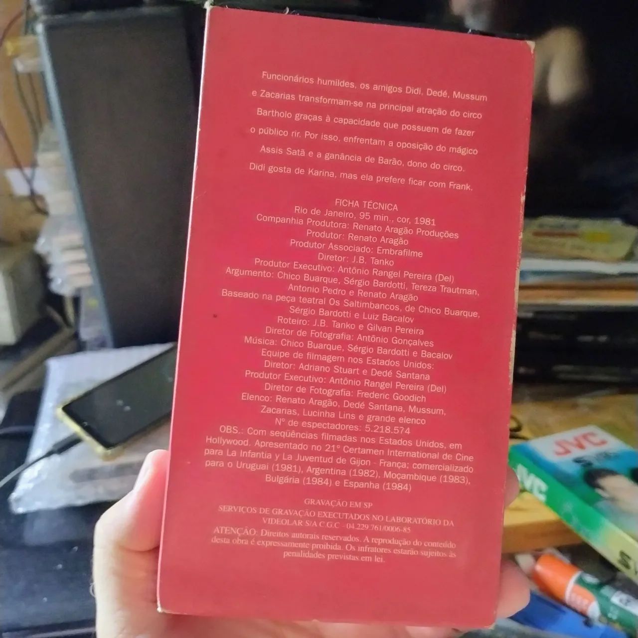 Fita VHS os saltimbancos trapalhões  - Foto 2