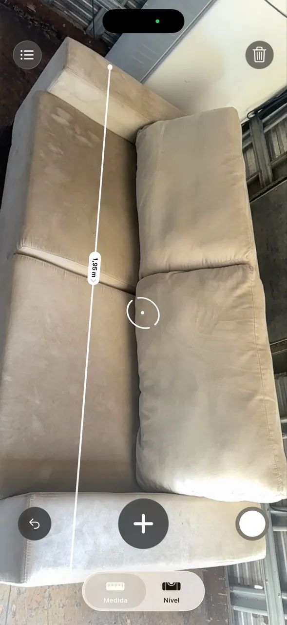 Sofá retrátil Linho Bege 1,95cm - Foto 4