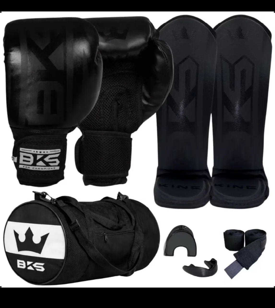 Kit luva de muay thai bks completo