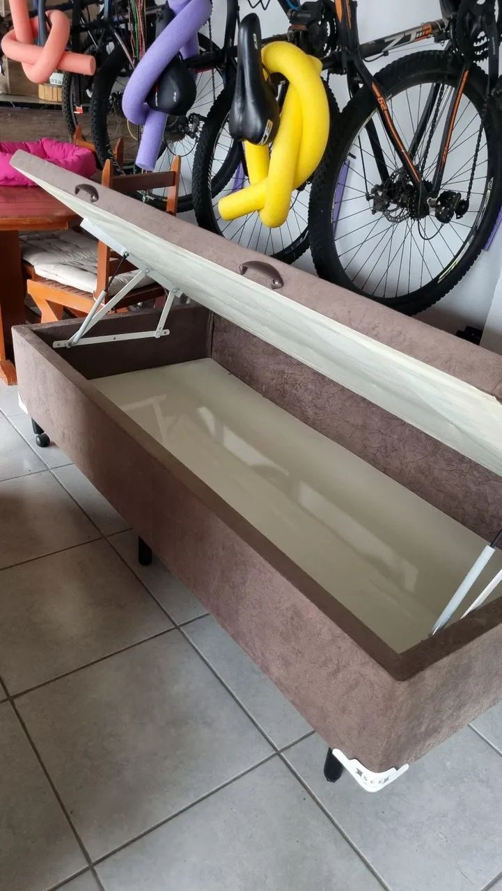Cama Box Baú com Colchão e Cabeceira - Foto 4