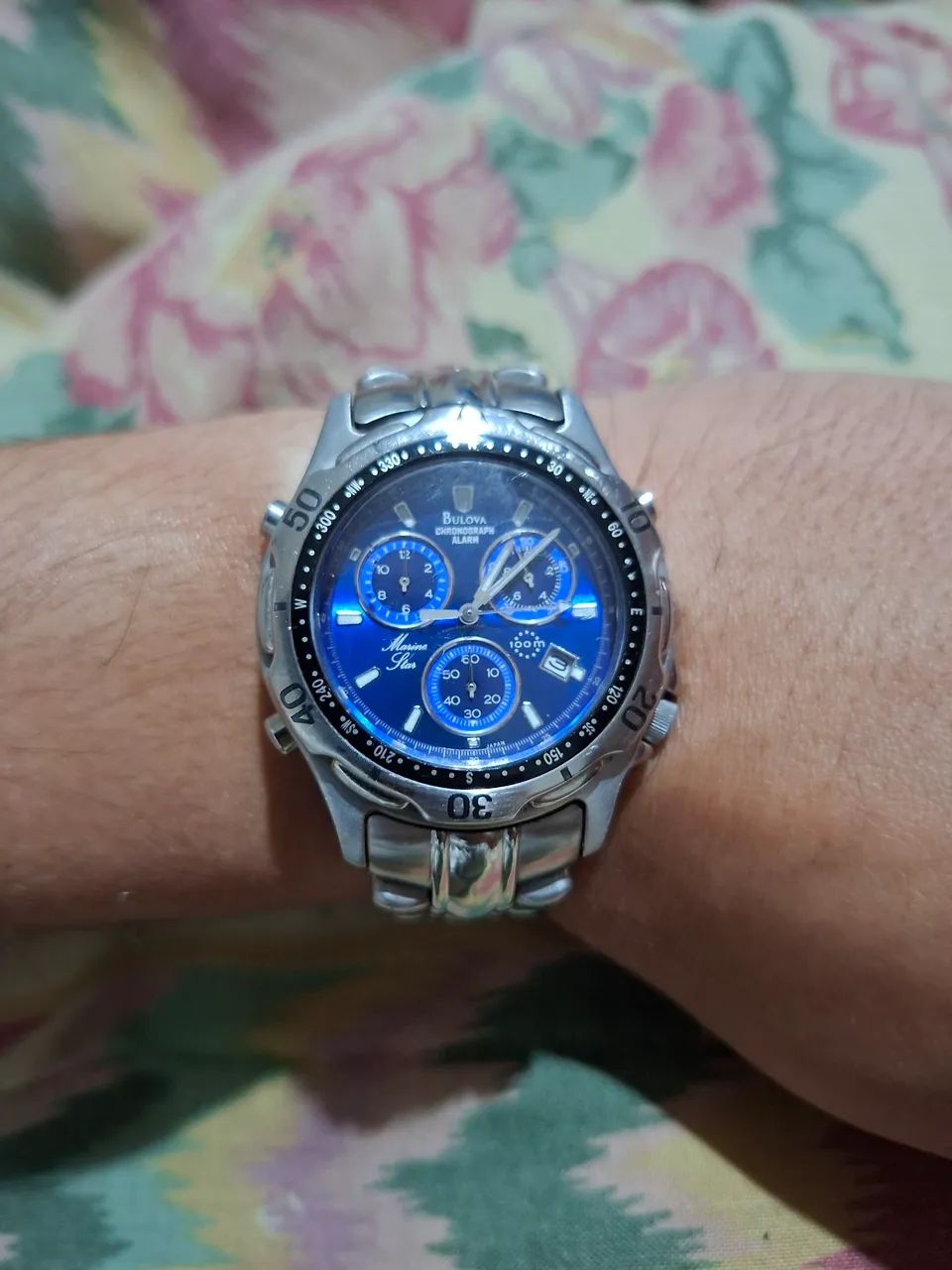 Relógio Bulova Marine Star muito novo funcionando tudo joia muito nova raridade...