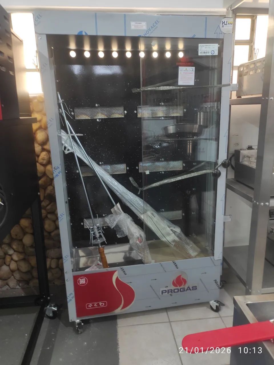 Bh assadeira 6 espetos Progás 