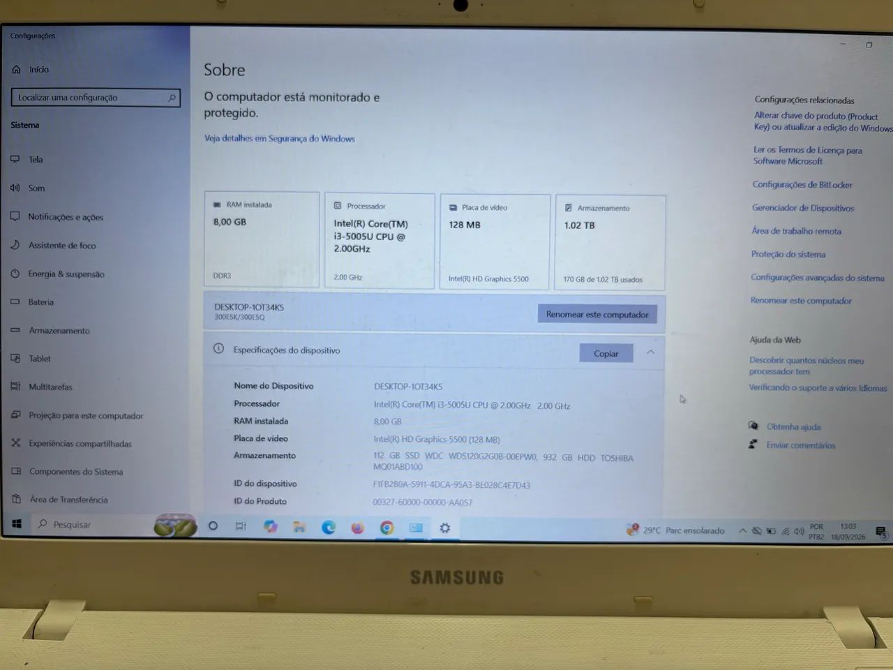 Vendo Notebook Samsung Essentials E34 - Foto 4