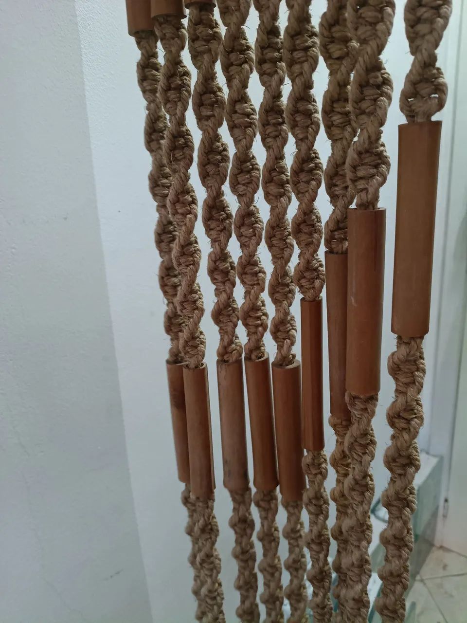 Cortina Macramé/ Bambu/ Boho - Foto 2
