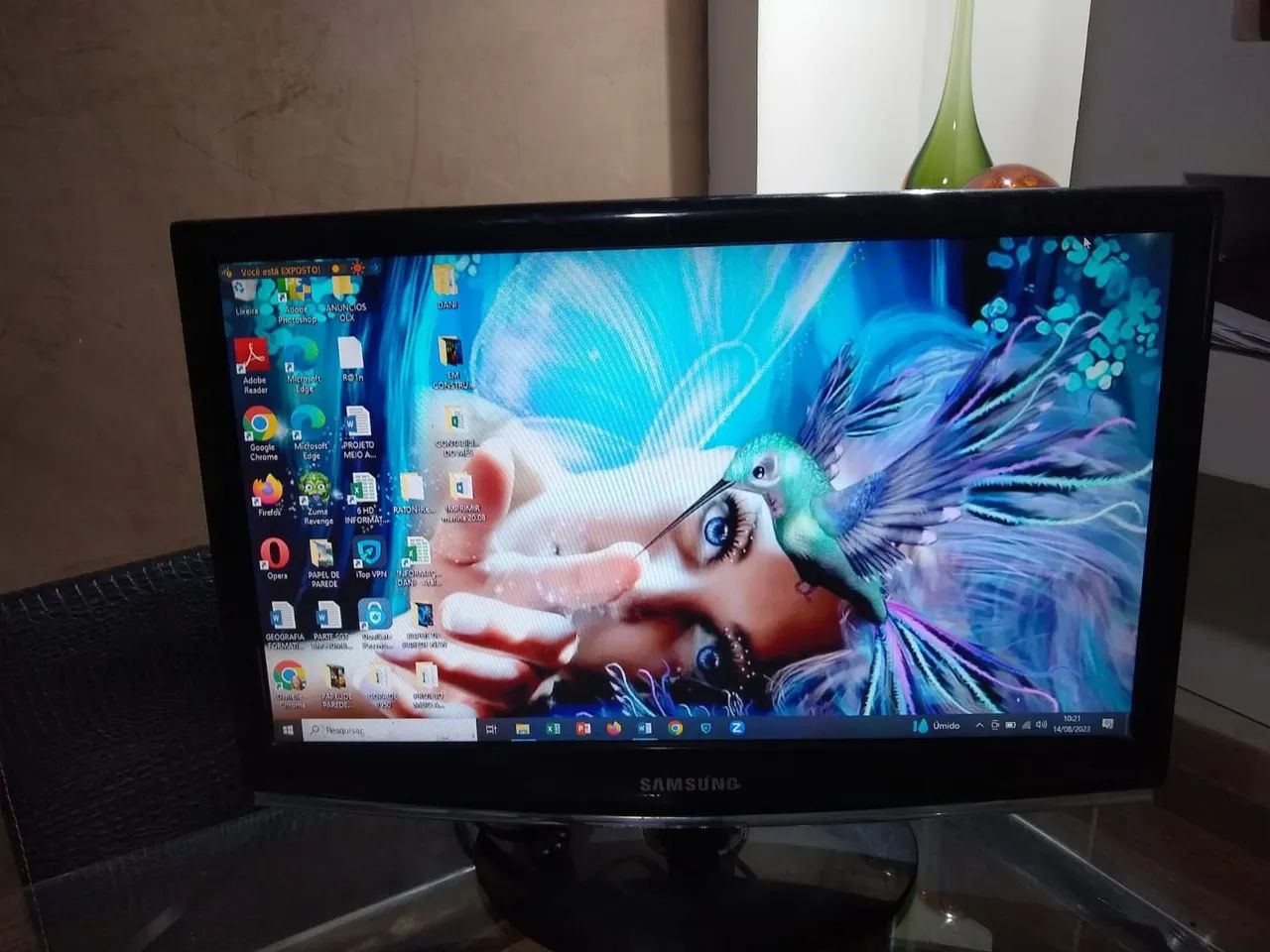 Monitor Samsung 20 polegadas com adaptador HDMI. Parcelo no cartão sem juros  - Foto 4