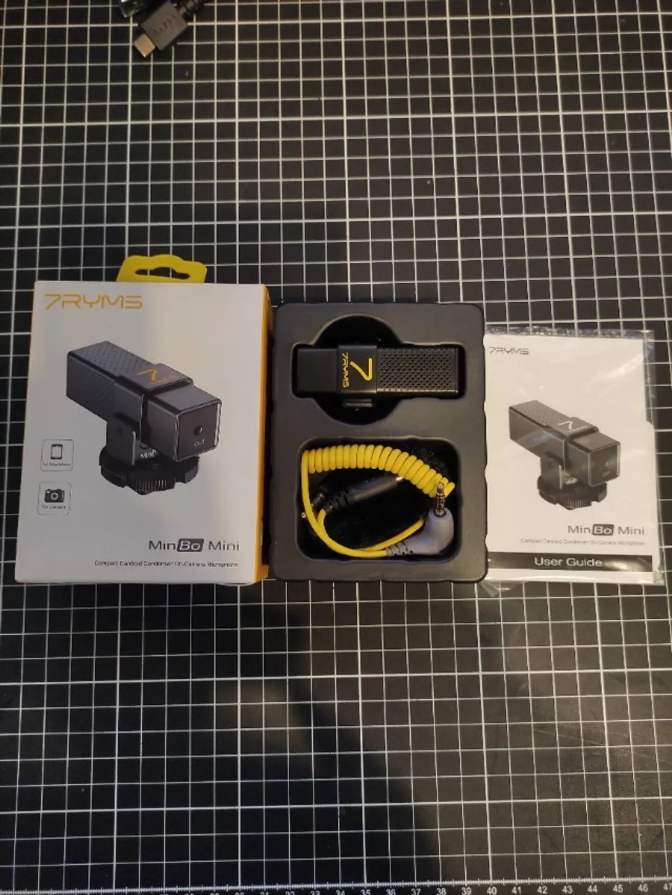 Microfone Condensador 7ryms Minbo Mini p/Câmera e Celular - Foto 5