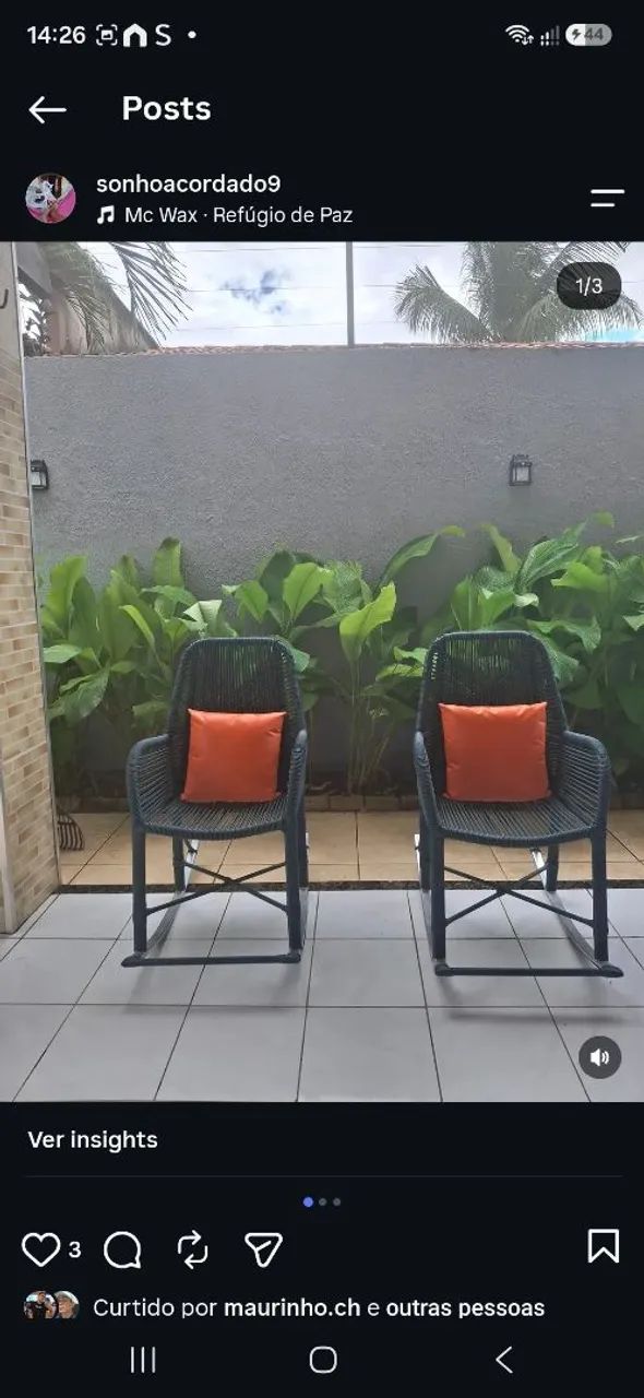 Cadeiras de balanço 