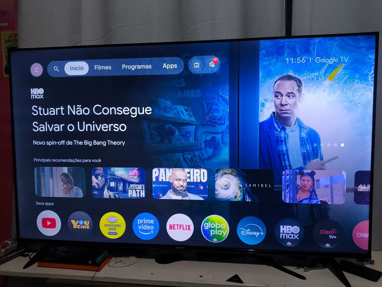 Smartv 55 polegadas 1 mês de uso