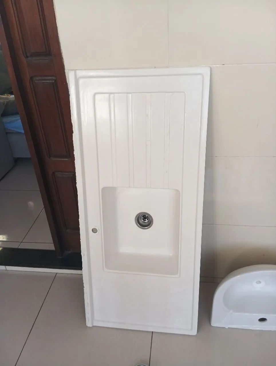 Pia de cozinha + torneira com registro