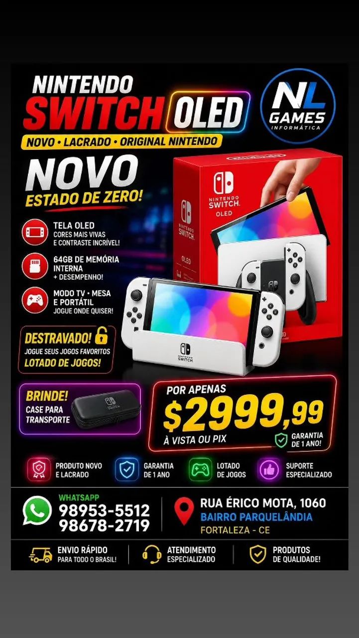 Nintendo switch v2 128GB