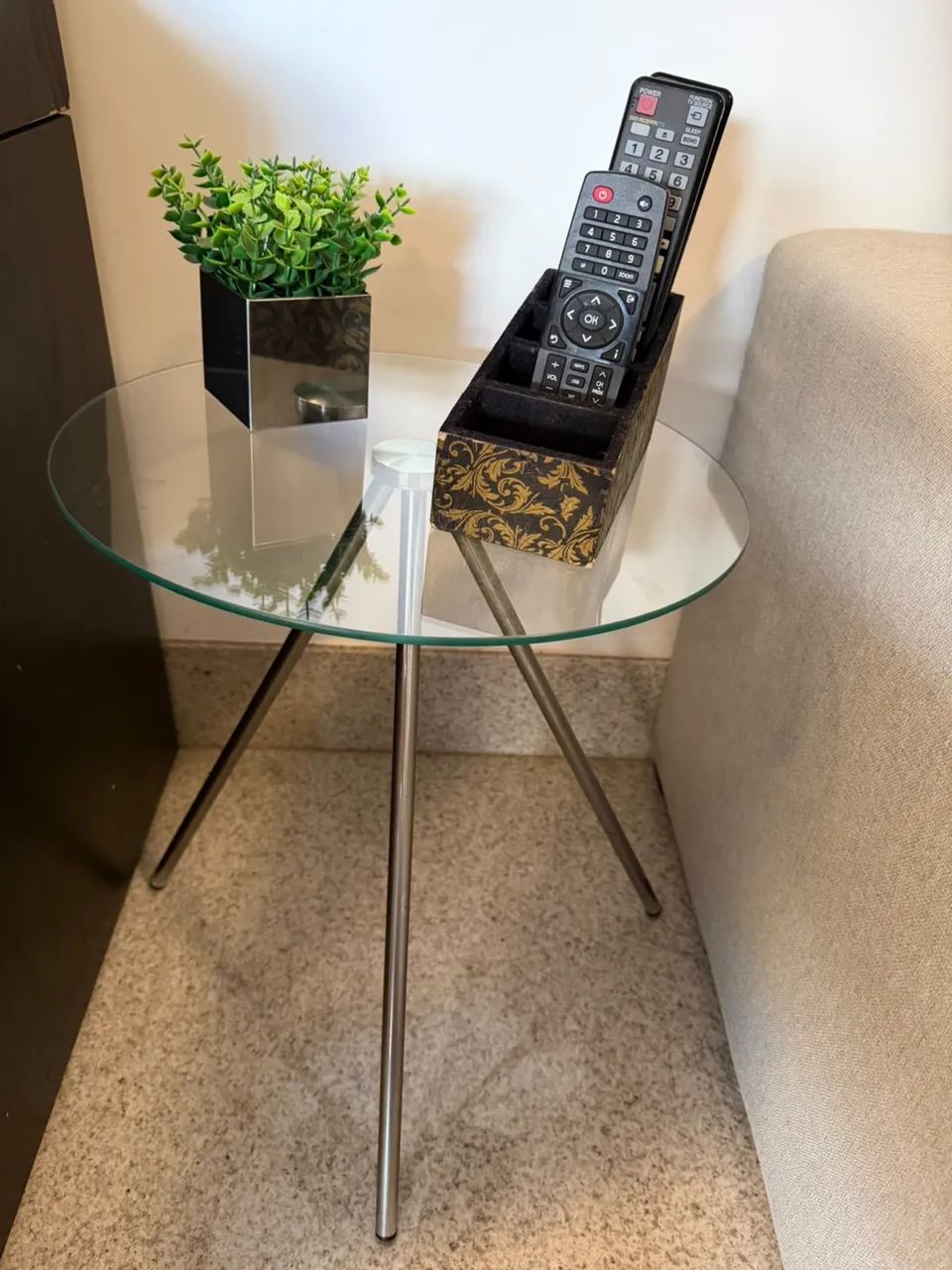 Mesa de vidro de canto  - Foto 2