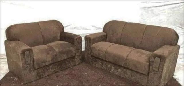 Conjunto de Sofá 2 e 3 lugares Xaropinho - Entrega Rápida 