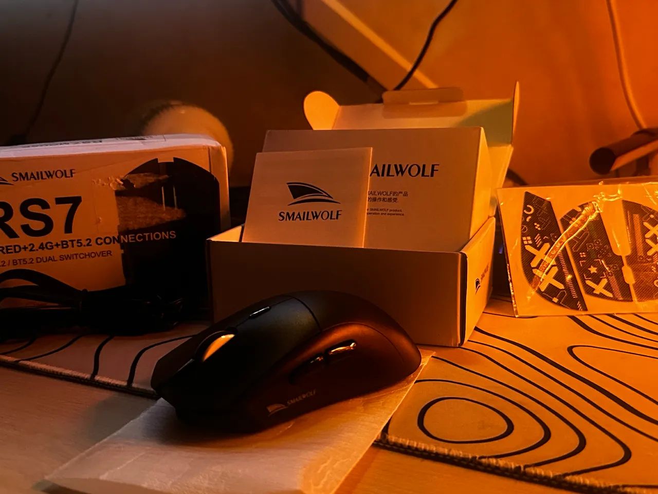 Mouse Gamer Smailwolf RS7 (TRI MODE/Sensor Pixart 3311)