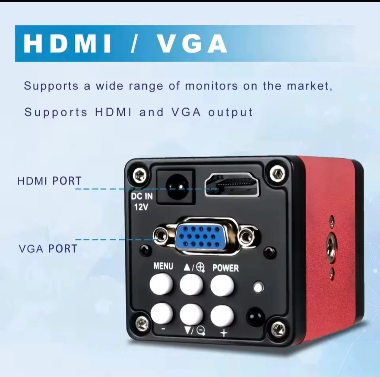 CÂMERA PARA MICROSCÓPIO TRINOCULAR DIGITAL HDMI  - Foto 2