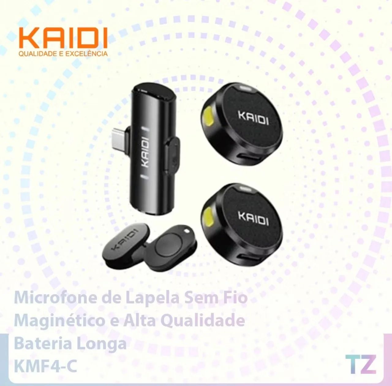 Microfone de lapela conector lightning - Foto 2