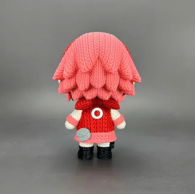 Sakura Naruto Boneco 3D Estilo Crochê 20cm - Foto 2